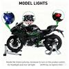1/9 Kawasaki H2R Ninja with Spray Alloy Motorcycle Model Toy Vehicle Collection Sound and Light Off Road Autocycle Toys Car