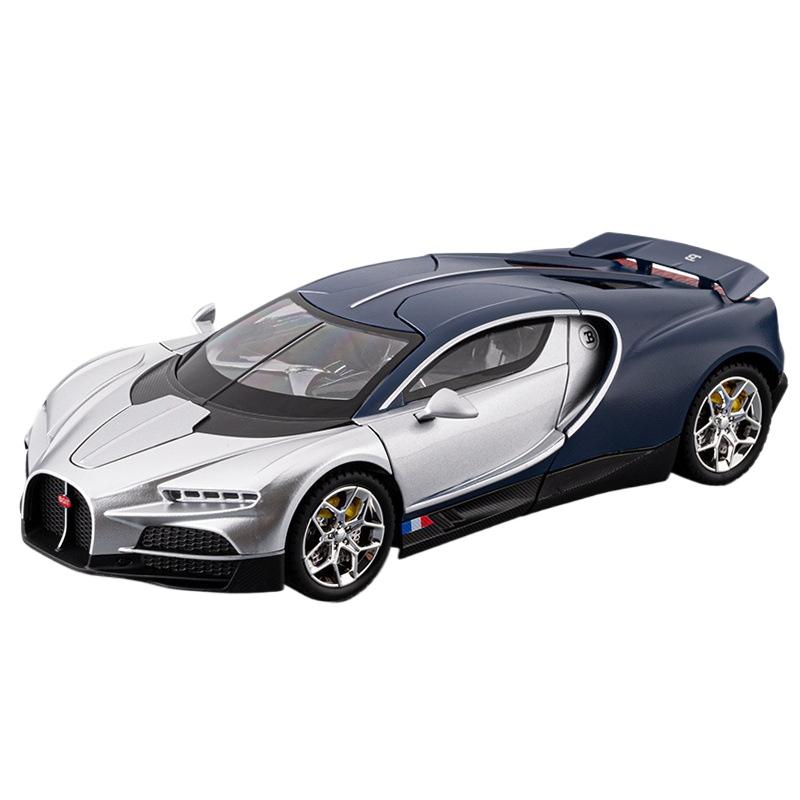 1/24 Bugatti Tourbillon Chiron Alloy Sports Car Model Diecast Metal Racing Super Vehicles Car Model Simulation Sound and Light Kids Gift