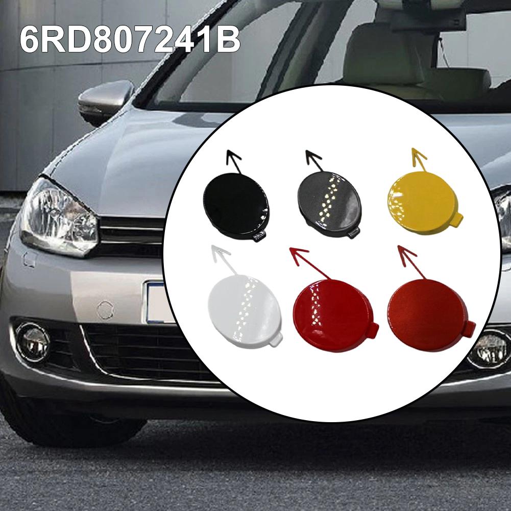 Car Round Front Bumper Cover 6RD807241B For Polo 2011–2013 Trailer Hook Cover Front Bumper Trailer Cap