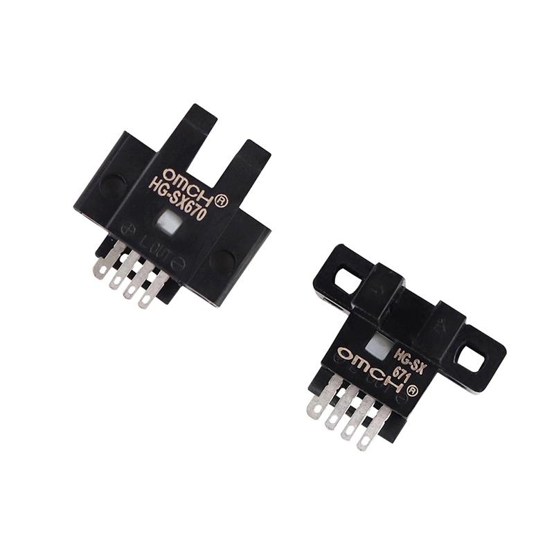 U Slot Type Mini Photoelectric Switch HG-SX670/671R/672/673R/674 Optocoupler Sensor With Cable NPN
