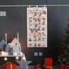Christmas Advent Calendar Hanging Advent Calendar 24 Pockets Empty Fillable Advent Calendar for Holiday Door Wall Office Bedroom