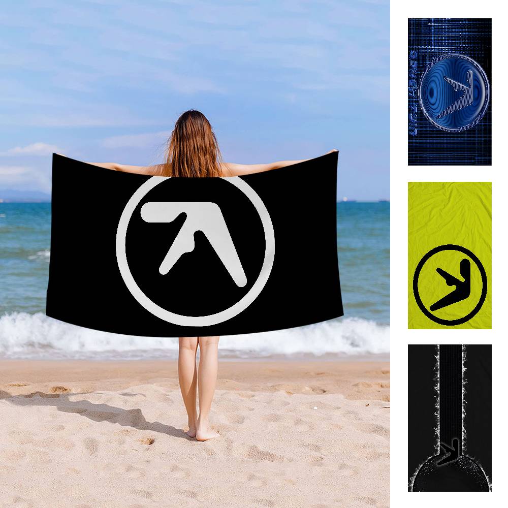 A-Aphex Twin Microfiber Printed Beach Towel Mountain Climbing Yoga Beach Swimming Running Absorbent Soft Towel