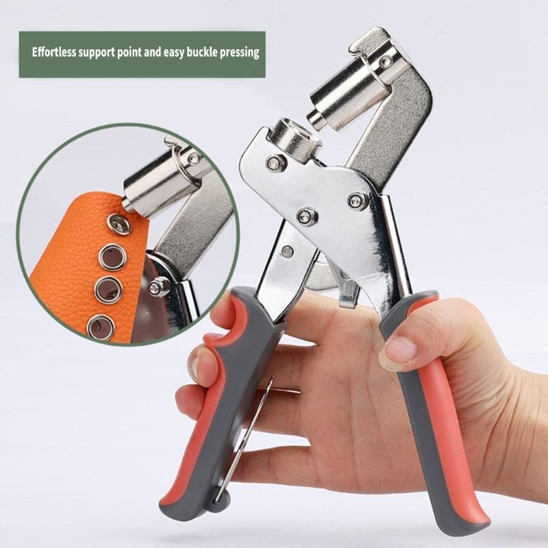 Handheld Hole Punch Pliers Multifunctional Grommet Pliers Practical Hand Press Tool Manual Puncher for Leather Craft