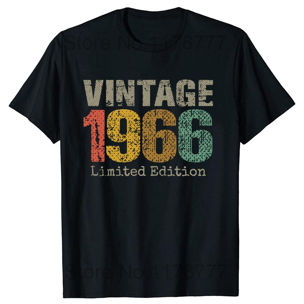 

Vintage Made In 1966 58th Birthday 58 Years Old T Shirt Summer Style Graphic Cotton Streetwear All Original Parts Gifts Tshirt 4XL