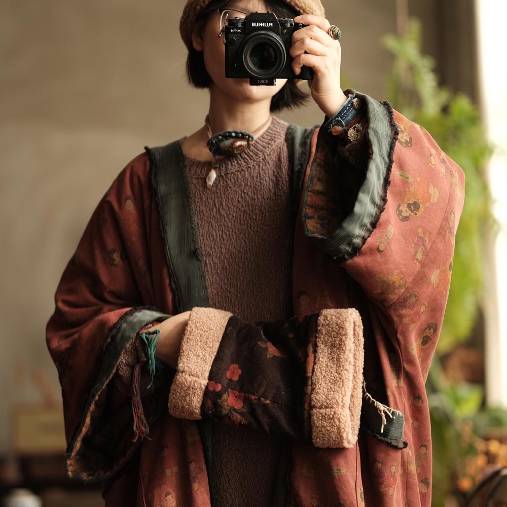 Ancient Mud Retro Quilted Lambswool Hand Warmer Muff SC078 Fran