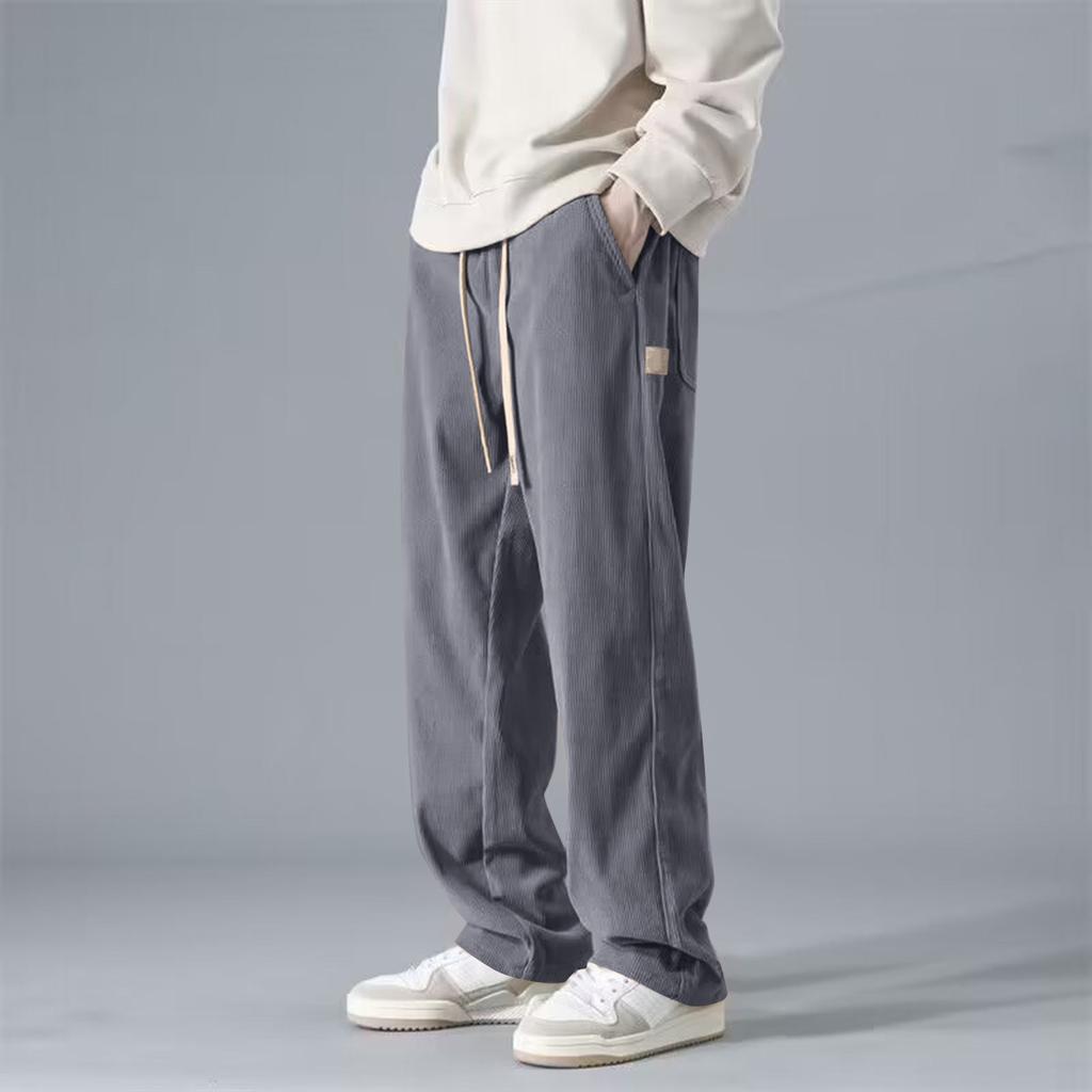 Men's Solid Color Corduroy Trousers Men's Casual Fashion Trousers
