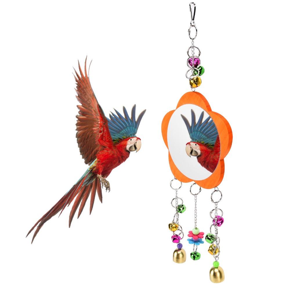 Broken Resistant Pet Chicken Toy Non Toxic Chicken Entertainment Toy Pet Mirror Toy  Coop Play