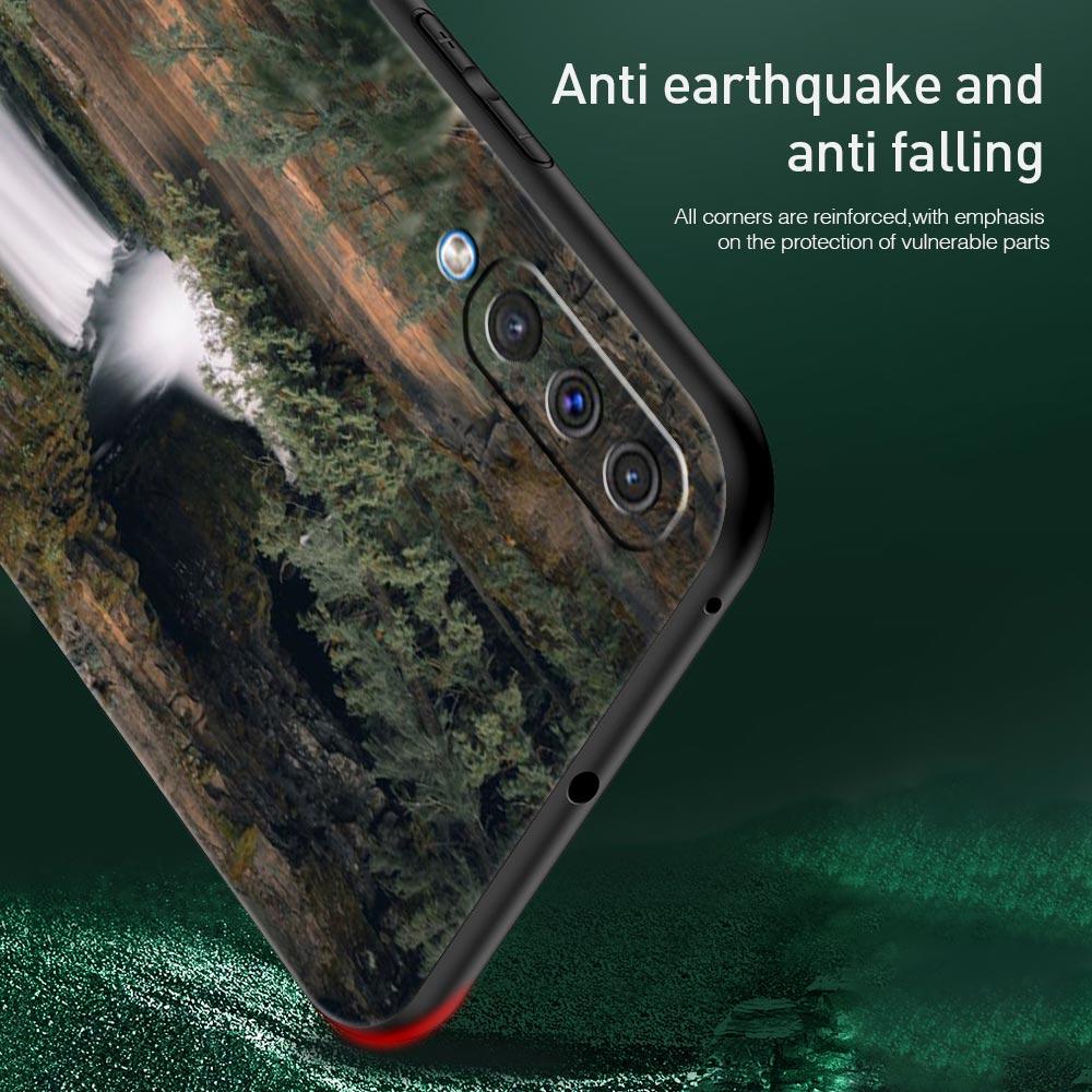 Waterfall Nature Trees Ship Case for Samsung Galaxy A52 5G A12 A70 A50 A40 A20s A30 A10s A20e A10 A22 A72 A32 A02 A42 A04S Cover