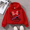 Cartoon Print Kids Hoodie Girls Casual Long Sleeve Pullover Sweatshirt Children Hooded Tops
