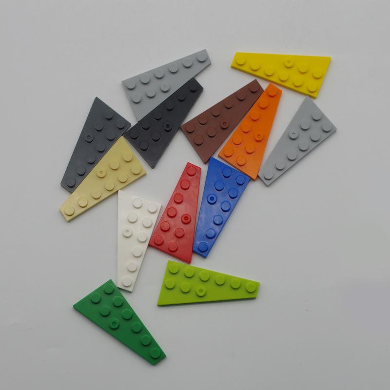 50G Domestic MOC Building Blocks, Compatible with High 54383 Small Particles, 3x6 Wedge Plate 54384 Green