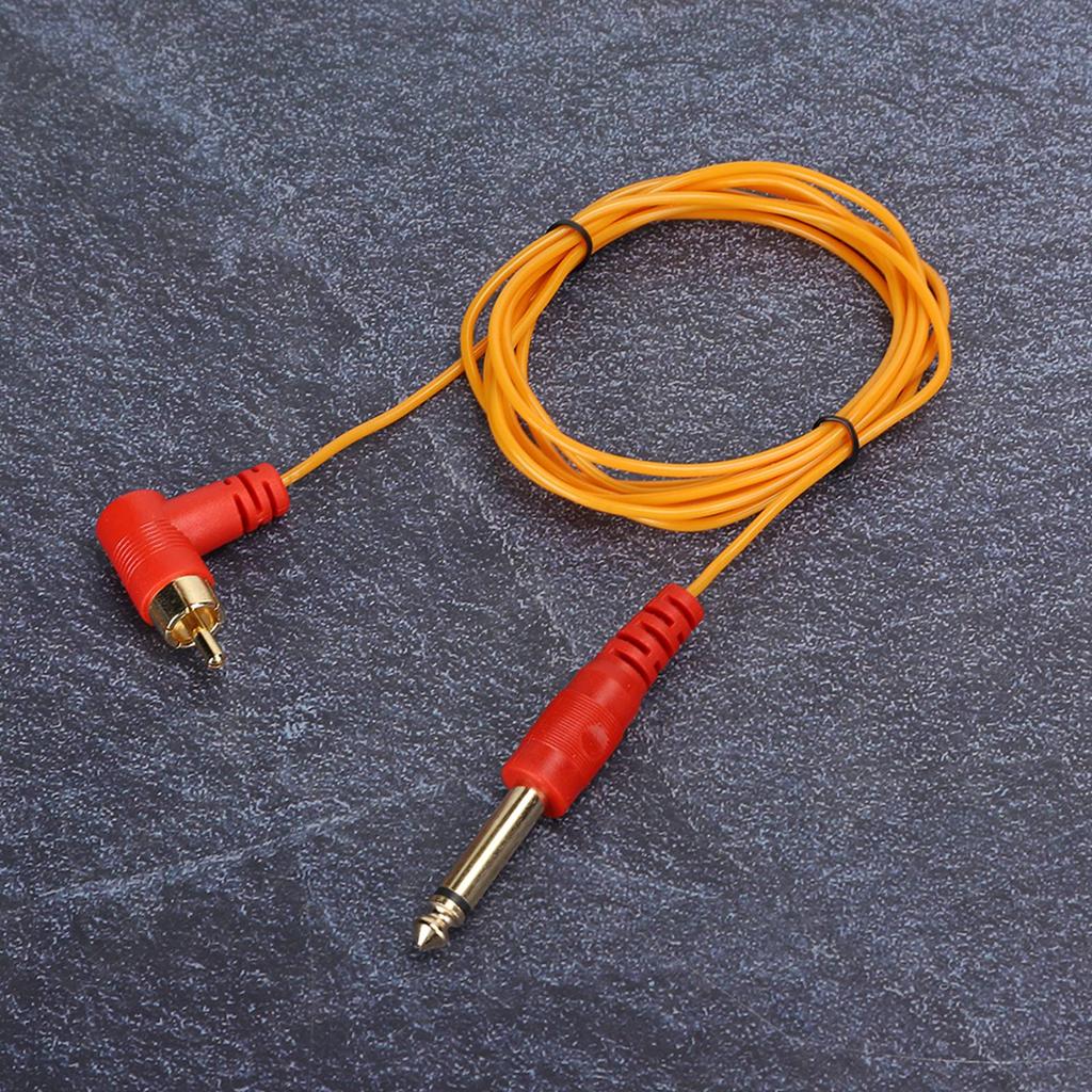 Tattoo Clip Cord 6.35mm RCA Connector Tattoo Clip Cord for Tattoo Machine Device