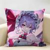 TTouhou Project Role Game Cushion Cover Natural Linen Organic Fabric DoubleSided Printing Room Sofa Decor Pillow Case