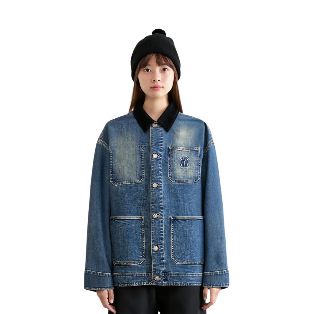 MLB New York Yankees SS25 Denim Jacket Unisex 3ADKV0254-50INS