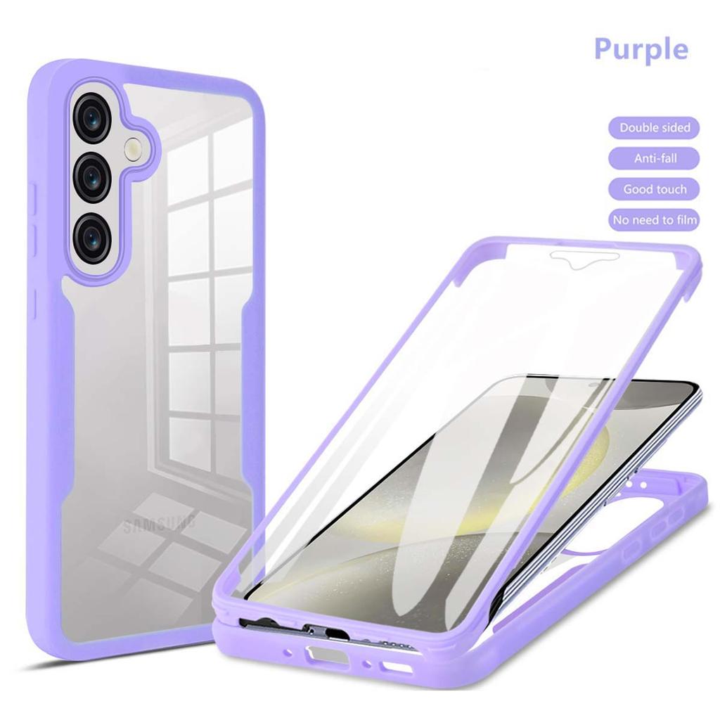 For Samsung Galaxy A57 A56 A55 A37 A36 A35 A26 A25 A17 A16 A15 A07 A06 A05 A05S Anti Fall 360Fully Wrapped Transparent PhoneCase