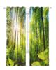 Zelený les Slunce Přírodní krajina Tyl Průsvitné Okenní Závěsy do obývacího pokoje Ložnice Moderní Voál Závěsy Organza Závěsy