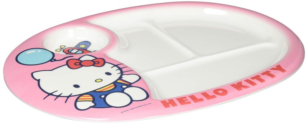 Seibu Shoji Daiwa Kids Lunch Plate Hello Kitty Pink Melamine Resin Japan RLV90