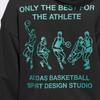 Adidas Originals Loose Fit Solid Color Hooded Long Sleeve Sweatshirt Unisex Sweatshirt Black JY3653