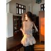 Leopard Print Strappy V-neck Halterneck Backless Chiffon Women's 2025 New Loose Slimming Sleeveless Shirts
