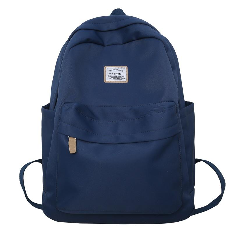 

Студенческая школьная сумка женская большая вместимость кампус рюкзак мужской легкий рюкзак темно-синий