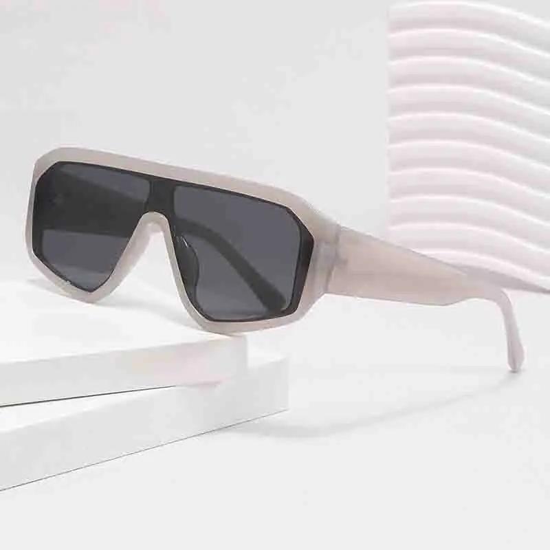 New Oversized Frame Joined Body Square Sunglasses Women's Designer Fashion Sun Glasses Women Outdoor Sports Eyewear UV400