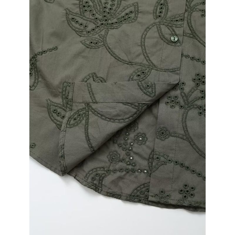 Kaslead New Arrival Women's Clothing Fashion Style Stylish Simple and Versatile Loose Adhesive Embroider Shirt 2492153