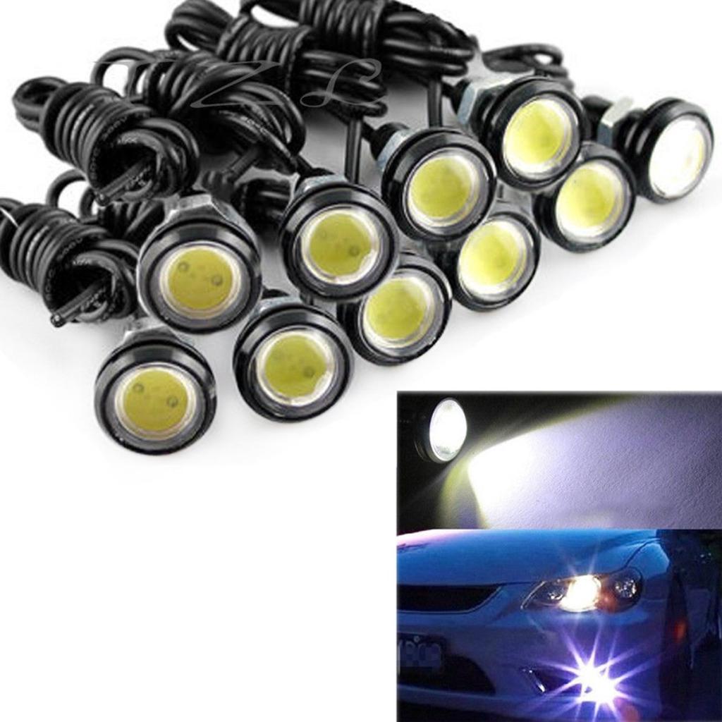 2//10X 9W LED Eye Eagle Light Car Fog DRL Daytime Reverse Backup Parking Signal