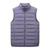 Men's Autumn/Winter Lightweight Down Vest with Stand-Up Collar - Large Size, Loose Fit