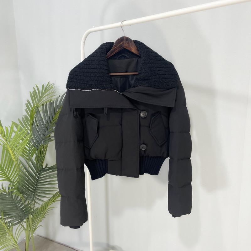 

Новый пуховик женский зимний короткий дизайн в корейском стиле хлопковое пальто утолщенная свободная хлопковая куртка L