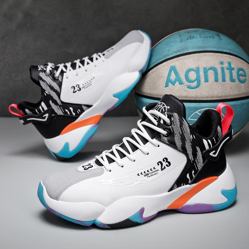 

Кроссовки для уличного баскетбола для мужчин, для учеников младших классов средней школы, модные спортивные кроссовки для бега, корейская версия, кожаные дышащие кроссовки для помещений, звезда Нет. 23 39