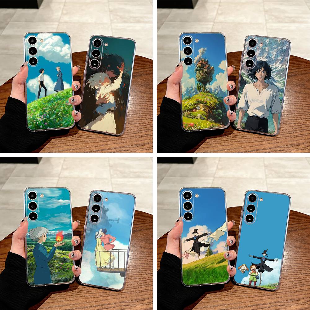 H-M-C-Howl's -Moving- Castle Clear Phone Case for Samsung Galaxy A71, A70, A52, A51, A40, A30