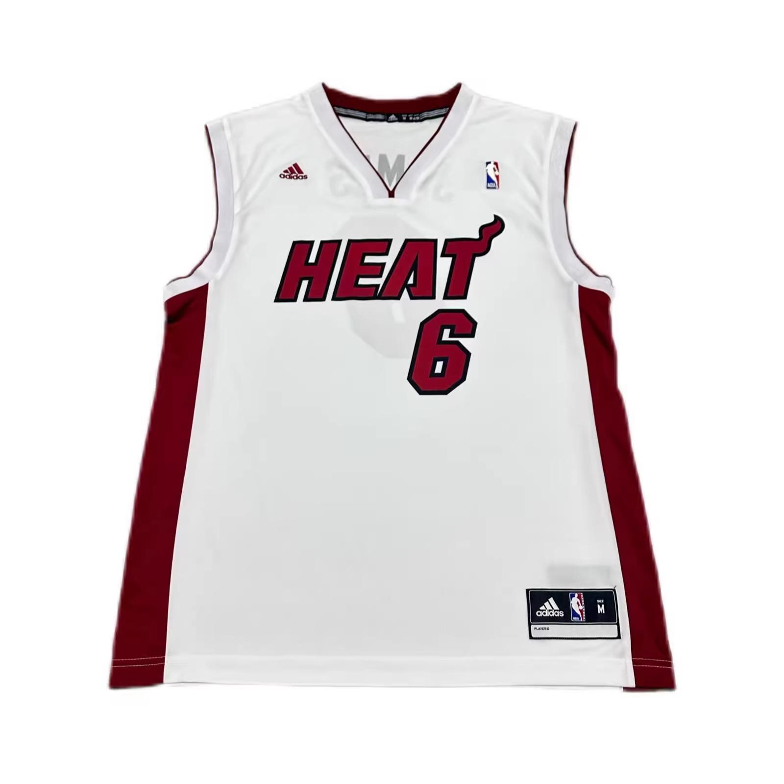 

Adidas X NBA Collaboration Miami Heat James Fashion Comfortable Soft Skin-Friendly Basketball Jersey Unisex jersey White 7818A-331-AEB1382 XL