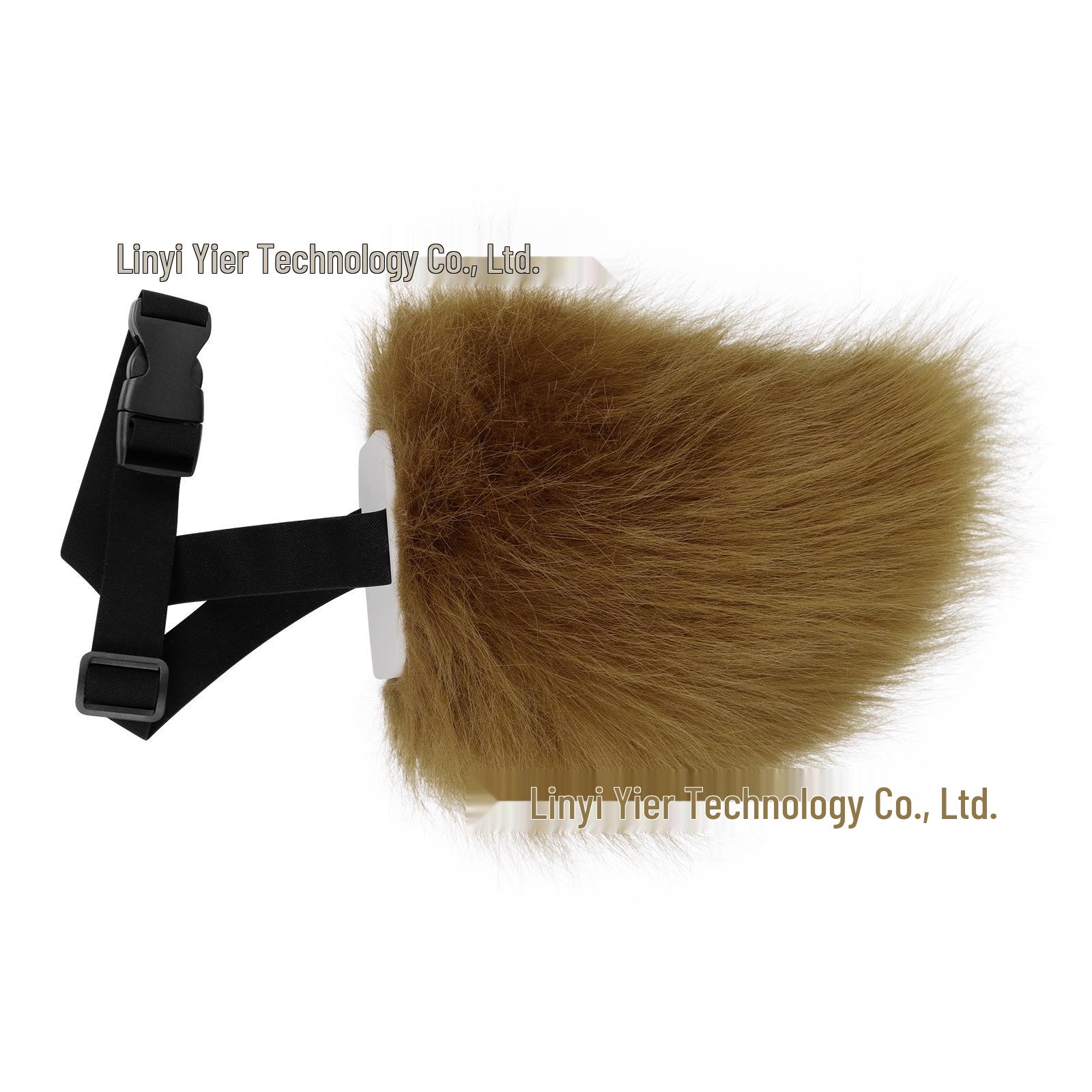 Japanese Style Realistic Plush Bunny Tail for Cosplay коричневый