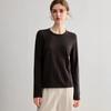 Yangzi Zhang Women's Versatile Fine Knit Wool Sweater - Loose Fit, Round Neck, Long Sleeve