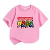 Kids Boys Girls 100% Cotton Crew Neck Short Sleeve T-Shirt, Funny Cartoon Game Character Printed Casual Soft Breathable Tee Shirt for Daily Playwear G
