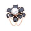 Imitation Pearl Three-ring Scarf Buckle