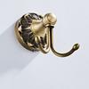 Decorative Brass Entryway Coat Hook Heavy Duty Metal Wall Mounted Hangers Simple Installs for Jackets Bags Homes Office