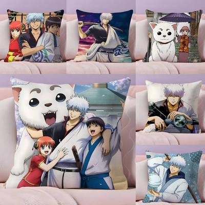 G-GINTAMA Anime Pillow Case Ultra Soft Skin Friendly Fabric Cloud Like Comfort & Concealed Zipper