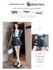 Women's Summer High Waist Pleated Mini Skirt - Striped A-Line College Style