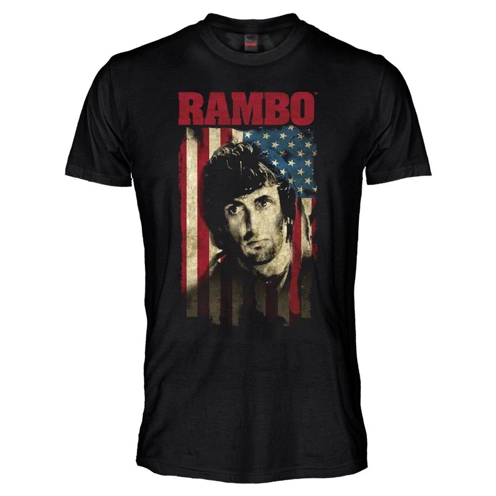 Official Rambo TShirt Jersey Original Adult Stallone Film Cult TShirt S
