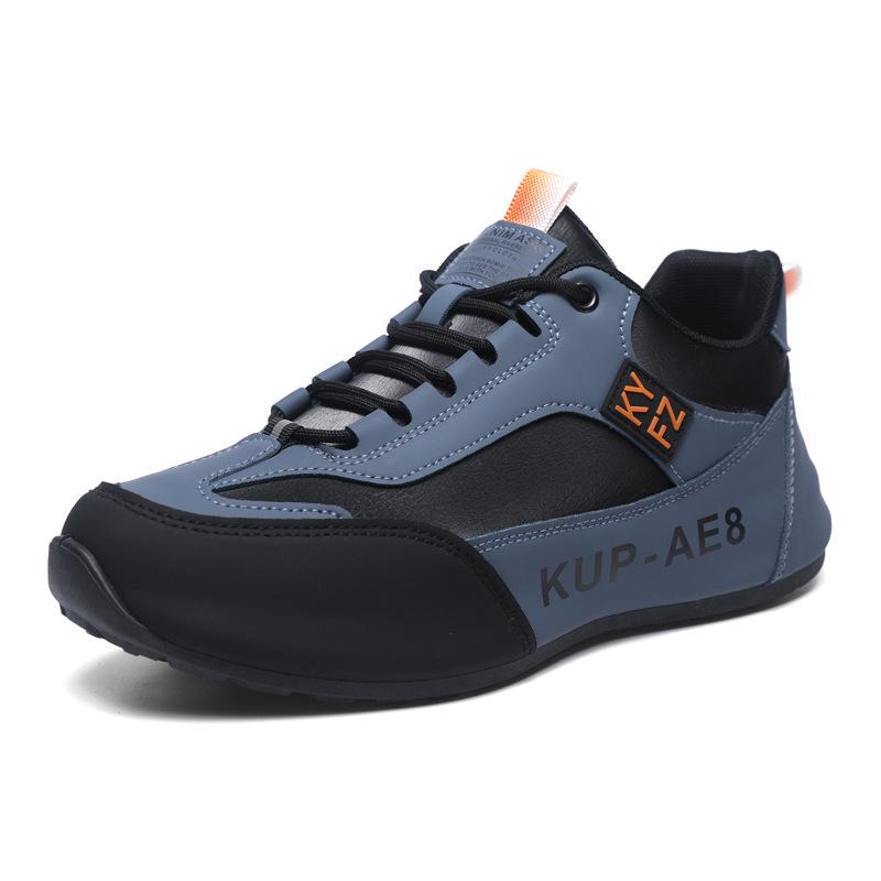 Spring 2025 Men's Leather Waterproof Casual Sports Shoes - Soft, Lightweight, Height Boost, Dad Style