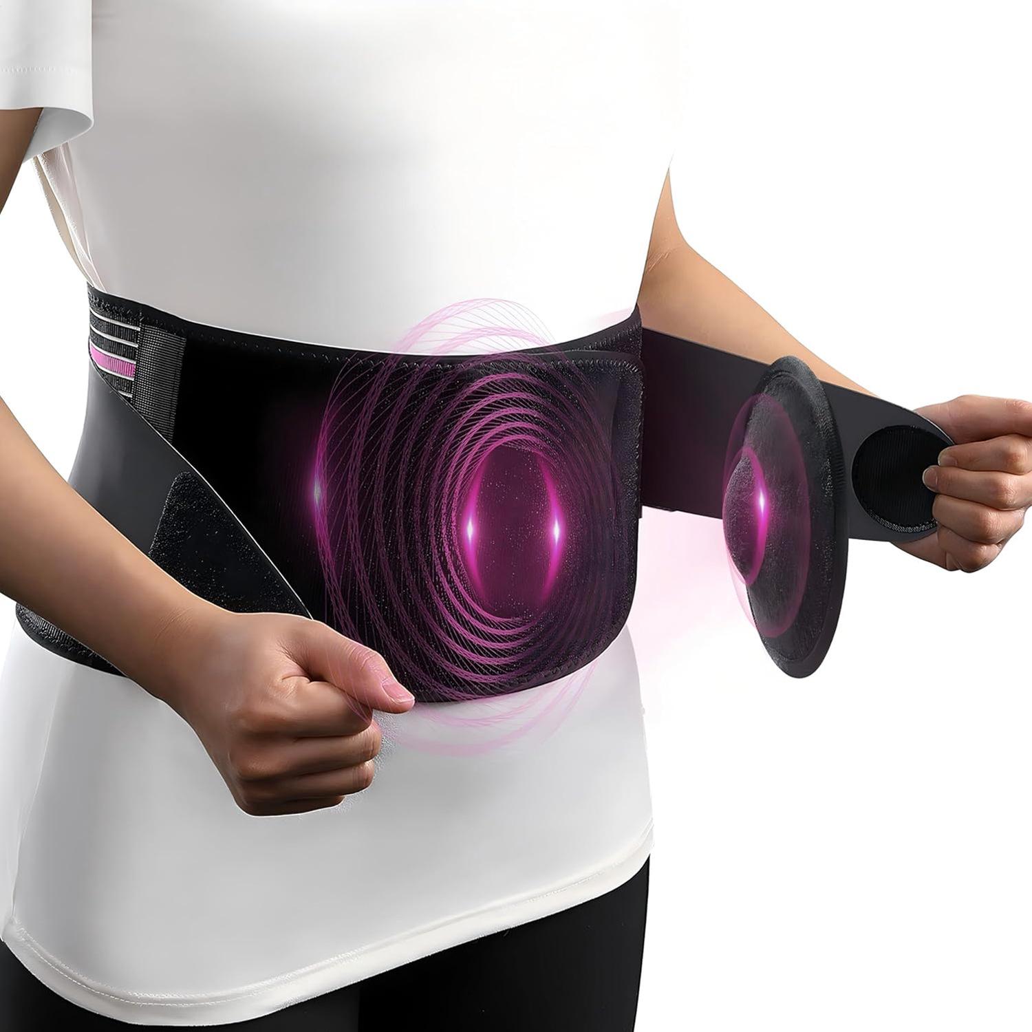 

Унісекс Пояс від грижі для дорослих: Підтримка пупка та живота з паховим захистом One Size (120x22cm)