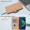 Für Samsung Galaxy A06 4G Hülle Einfarbiges Brieftaschen-Leder-Handycover mit Riemen