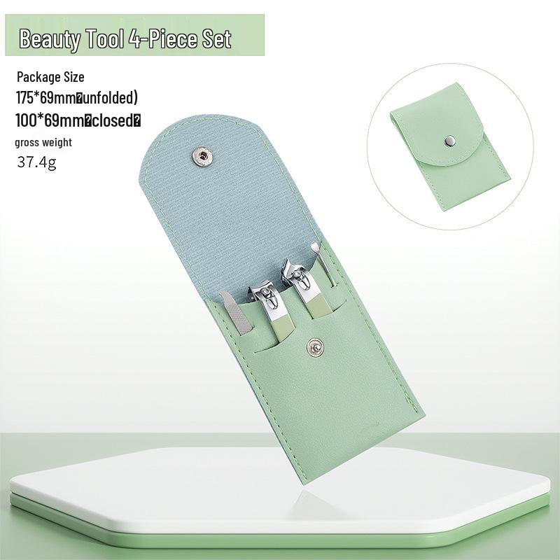 

16-Piece Stainless Steel Nail Clipper and Pedicure Set with Slant-Edge Scissors