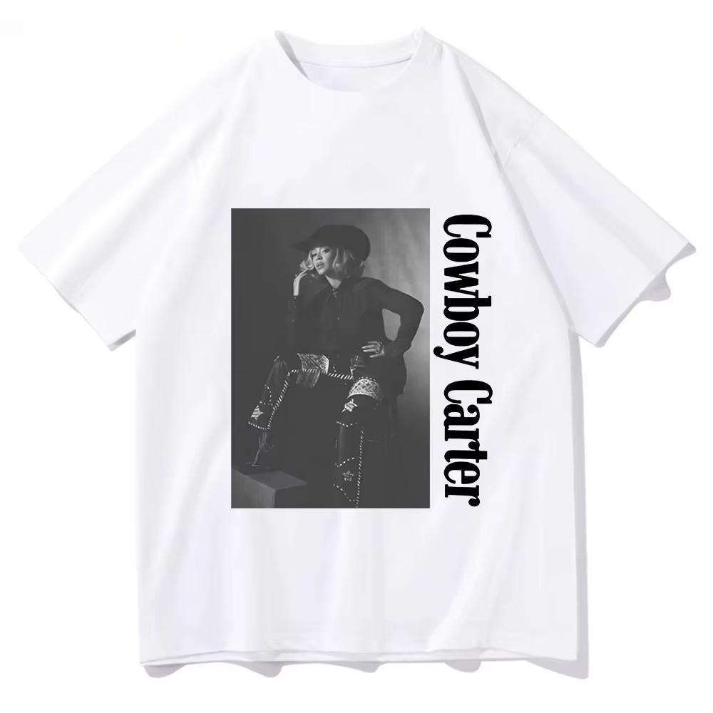 Beyoncé COWBOY CARTER TOUR 2026 Tshirt Cotton Summer Women Unisex Tshirts Short Sleeve Oneck Loose Teeshirt Unisex Tees Printed Top