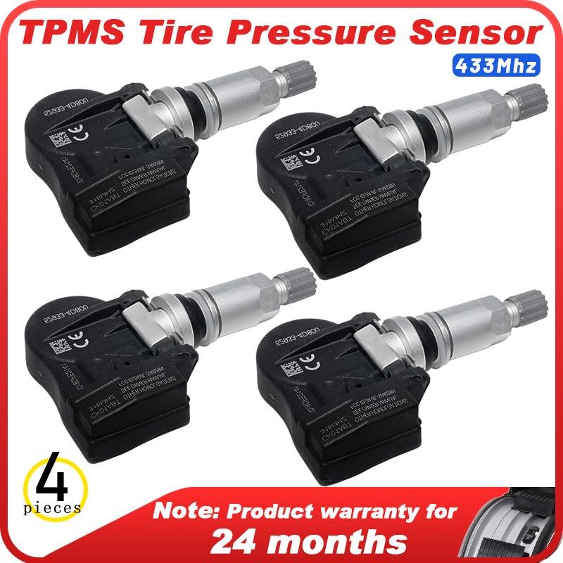 

Car Tire Pressure Sensor For Kia Sedona 06/2005-12/2008 Auto Spare Accessory Part OEM 529334D800 529334D200 TPMS 315MHz 4 PCS