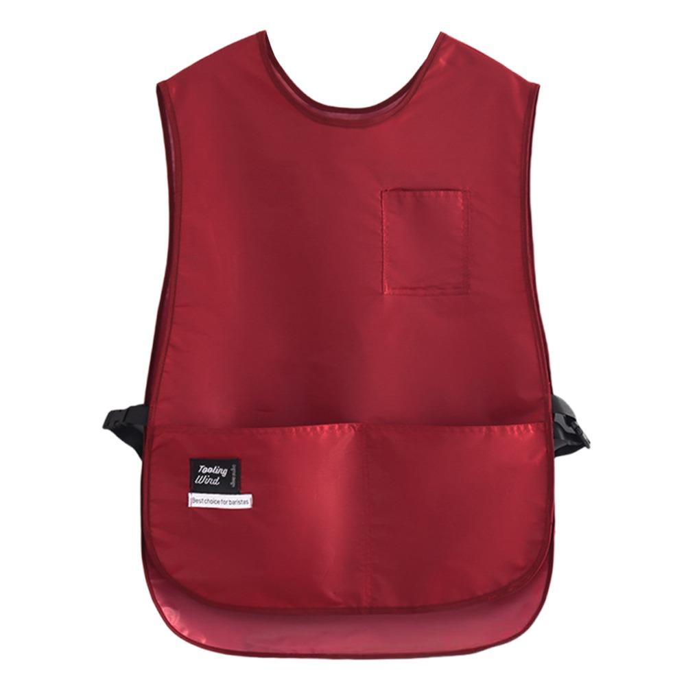 PVC Oil-resistant Vest Apron Waterproof Cooking Baking Bibs Workwear Vest Chef Apron  Household