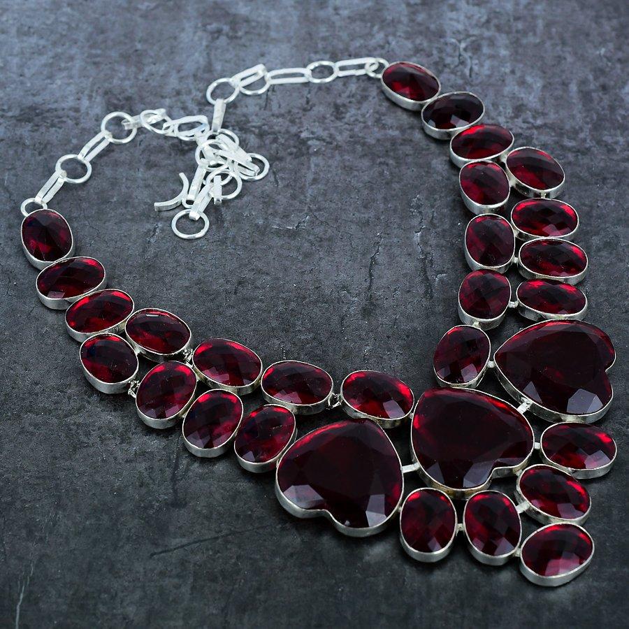 Natural Morganite Gemstone 925 Sterling Silver Jewelry Necklace 18" g2M00