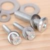 80-360Pcs Stainless Steel Washer Assortment Kits Metal Screw Flat Washers Rings Plain Gaskets Fasteners for Screws Bolts M2-M12
