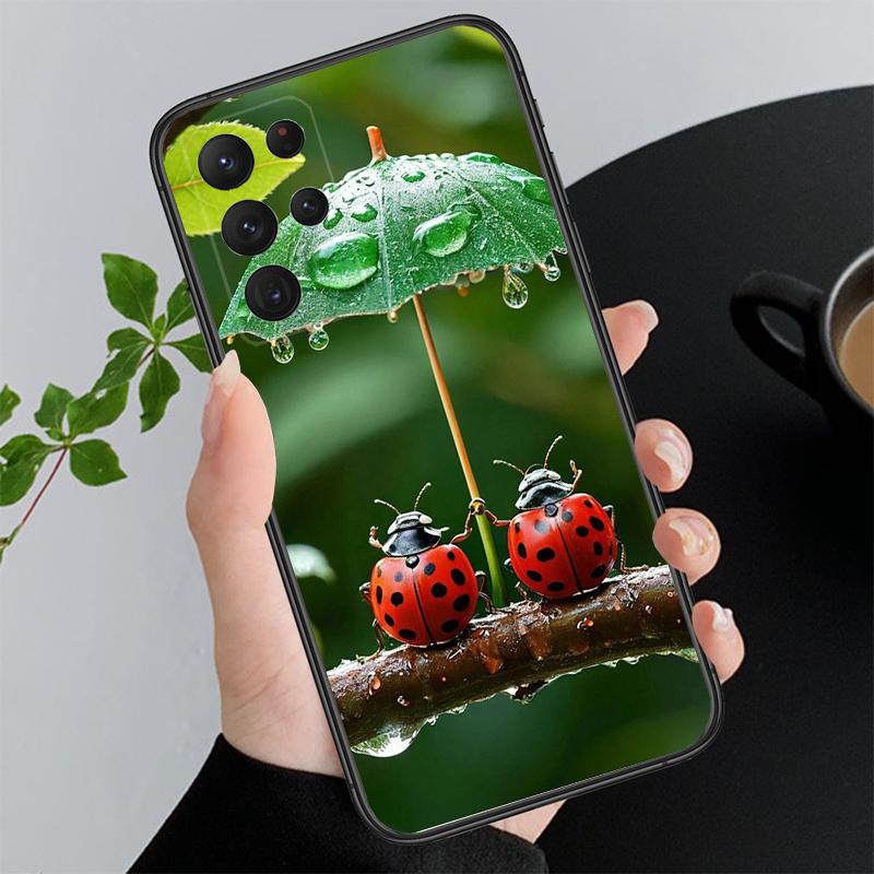 Phone Case For Samsung A17 A55 A16 A56 A35 A15 A53 A54 A33 A34 A25 A05S A52 A52S A07 A26 A06 ladybug