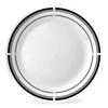 2 Pack Vitrelle Glass Dinner Plates Round Bistro Style Ultra Stackable Microwave Dishwasher Safe 10.25 Inch Tableware